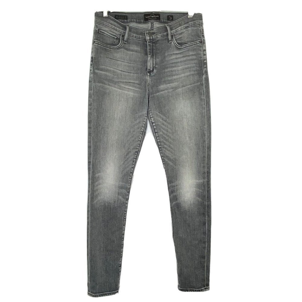 Lucky Brand Womens size 8/29 Brooke Legging Mid Rise Stretch Jeans 31 x 29 Gray